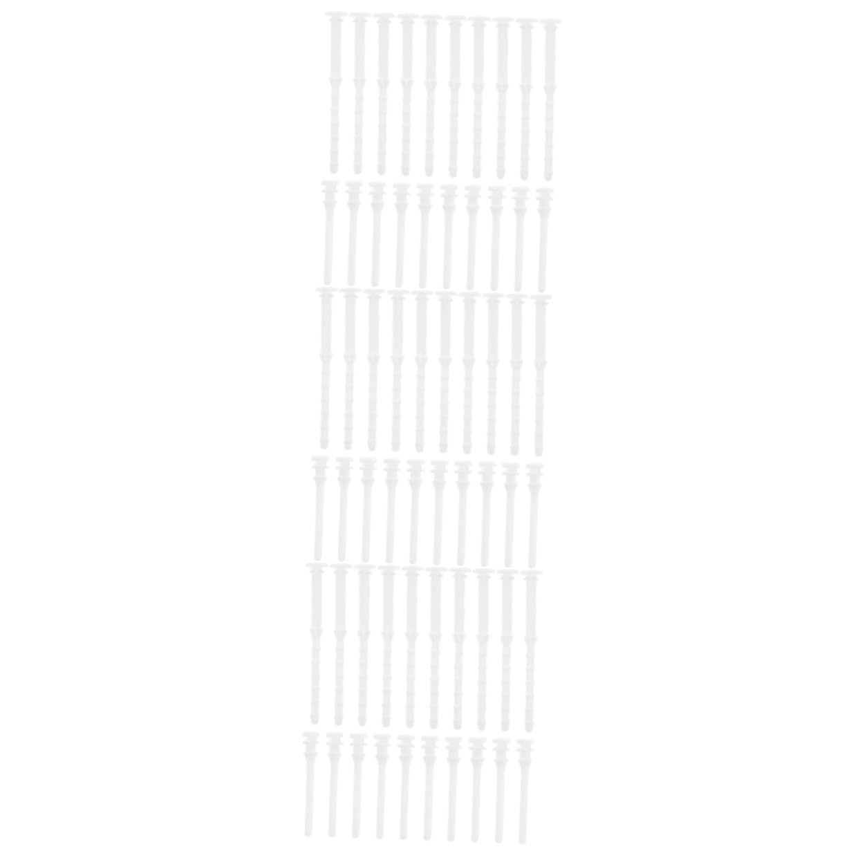 iplusmile 60 PCS Computer Case Glue Nails Rivets Kit - Black Fan Mounting Screws & White Silicone Rubber Replacement Parts for PC Build, Repair, and Maintenance - Perfect for Gaming Rigs, Workstations, and DIY Computer Upgrades