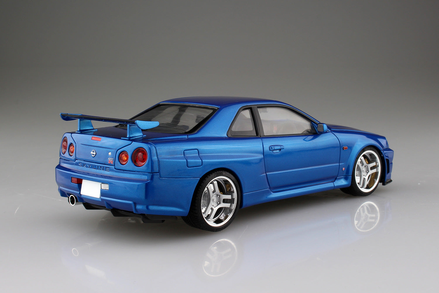Aoshima 1/24 Initial D Anime Hoshino Kozo BNR34 Nissan Skyline GT-R Plastic Model Kit - Perfect for Anime Fans & Car Enthusiasts Collection