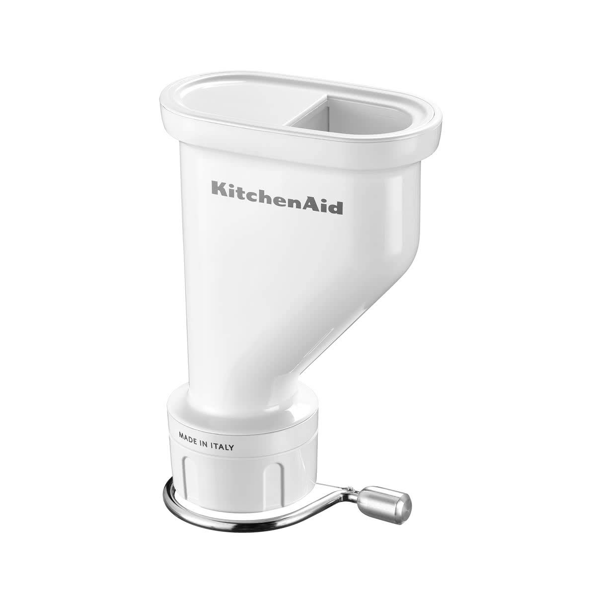 KitchenAid 5KSMPEXTA Gourmet Pasta Press Attachment with 6 Stainless Steel Plates - Compatible with KitchenAid Stand Mixers - Make Homemade Spaghetti, Fettuccine & More for Italian Cuisine & Family Dinners