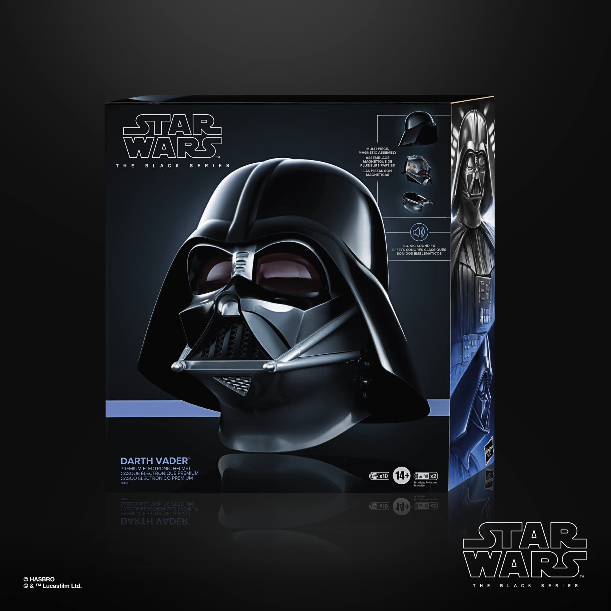 STAR WARS The Black Series Darth Vader Premium Electronic Helmet with Voice Changer - OBI-Wan Kenobi Roleplay Collectible Toy for Adults & Kids Ages 14+ - Perfect for Cosplay, Halloween Costumes & Star Wars Fan Displays