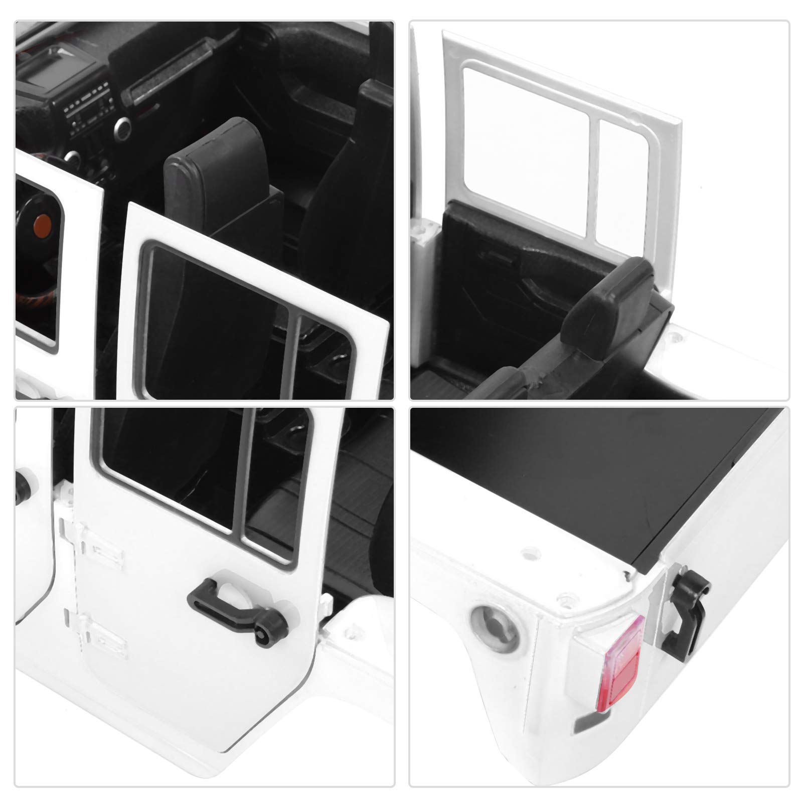 1:10 Open RC Car Body Shell - White Replacement Shell for RC Cars & Toys - Perfect for Racing, Drifting & Custom Builds