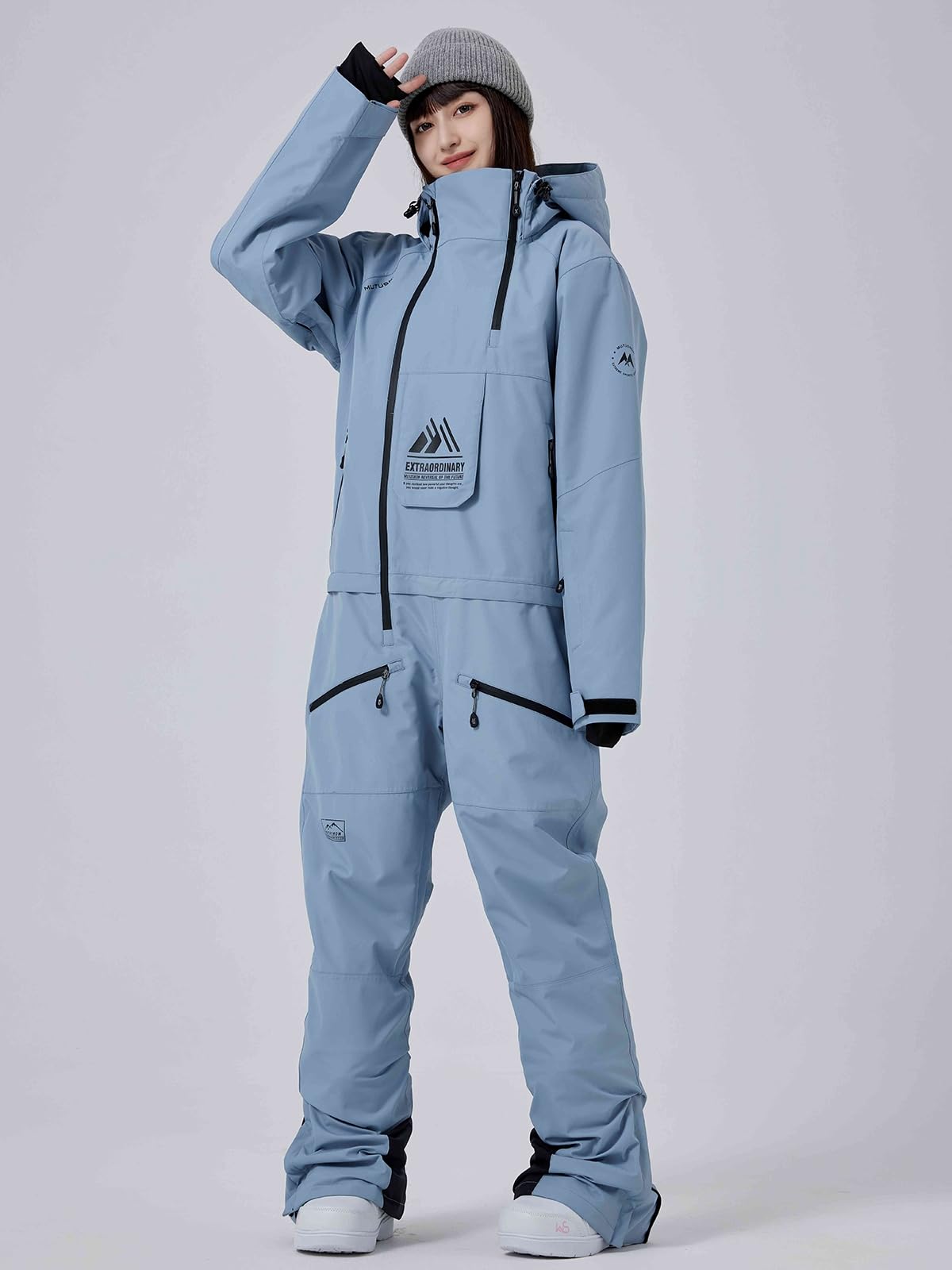 RIUIYELE Insulated Waterproof Ski Suit for Women & Men - Winter Snowboard Jumpsuit, Thermal Snowsuit for Outdoor Activities | Perfect for Skiing, Snowboarding & Cold Weather Adventures