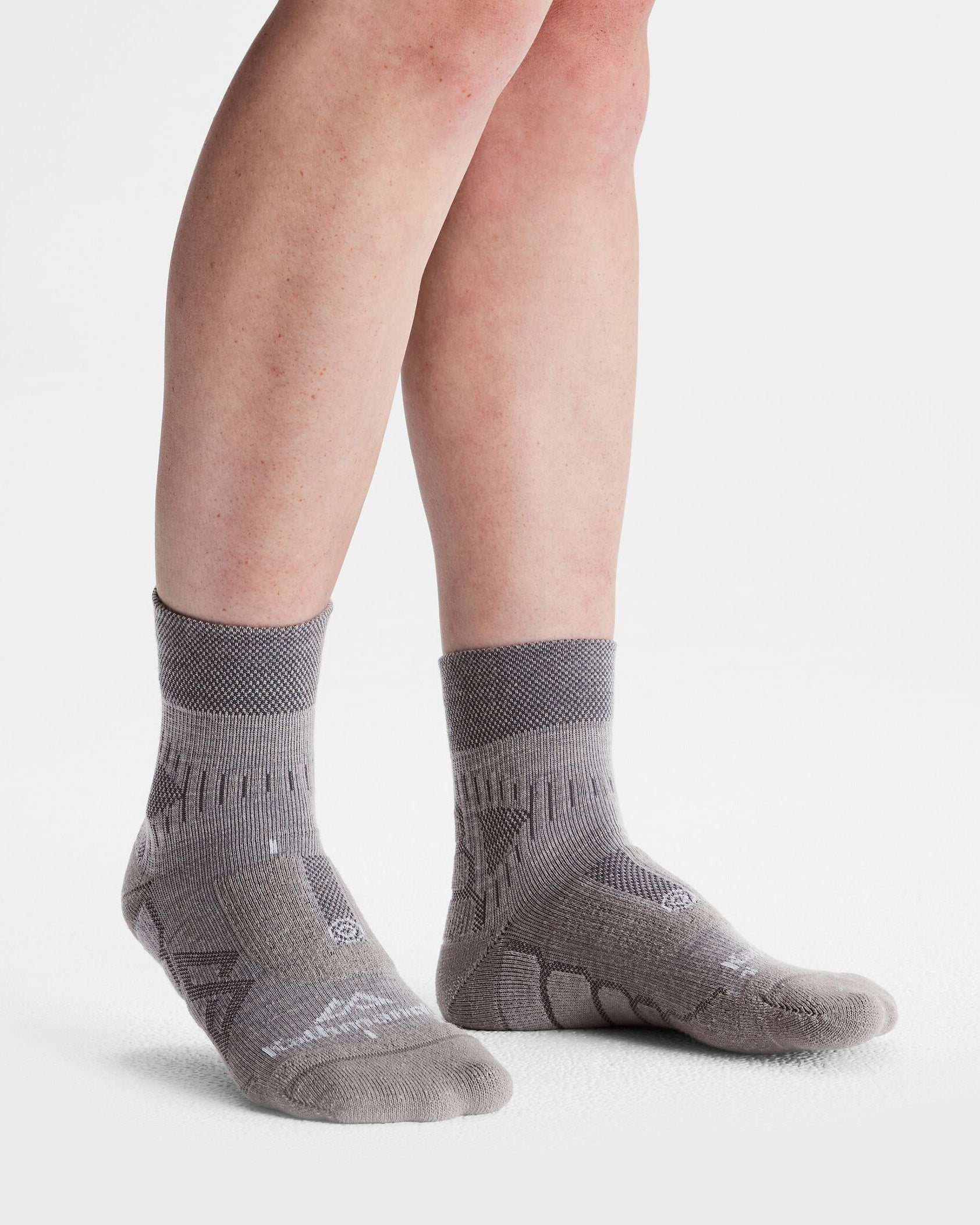 Ultralite Ergonomic Running Socks for Men & Women - Breathable Cushioned Athletic Socks for Marathon, Jogging & Workout - Steel Grey Performance Socks