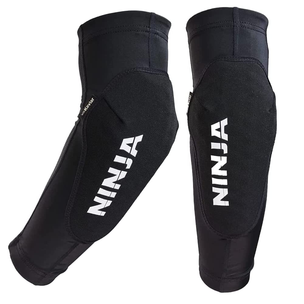 Ninja MTB Speed King Elbow Pads - Flexible BMX & Mountain Bike Protective Gear for Men & Women - Lightweight Elbow Guards with Impact Protection - Perfect for Downhill, Trail Riding & Extreme Cycling