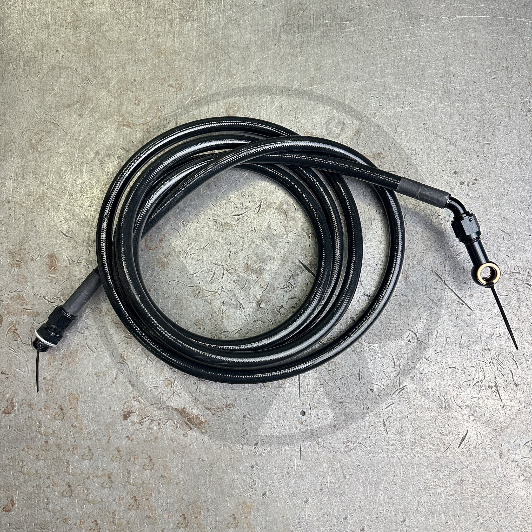 94-95 Acura Integra E85 Compatible Black Stainless Steel Fuel Lines Kit - 6AN Bolt-On Upgrade for Performance & Racing Applications