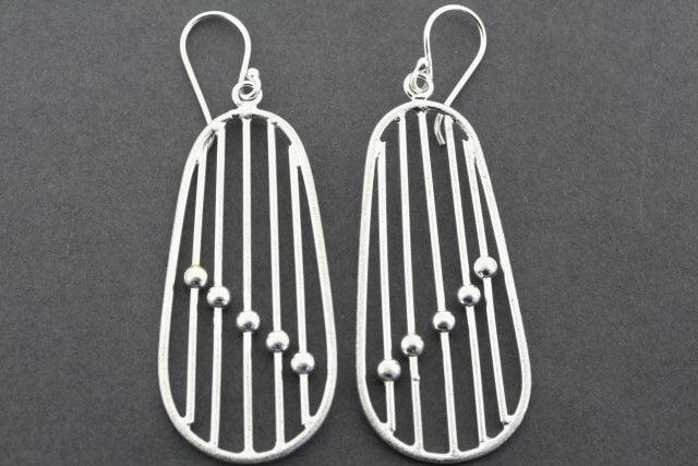 Stylish Abacus Earrings for Women - Vintage Beaded Dangle Earrings - Perfect for Office, Party & Casual Wear