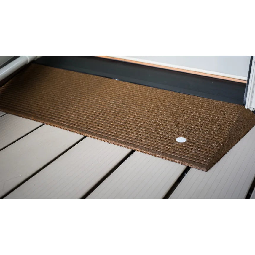 TRANSITIONS® Angled Entry Mat - Non-Slip Floor Mat for Home & Office - Durable Indoor/Outdoor Doormat for High Traffic Areas - Perfect for Front Door, Garage, and Patio Use