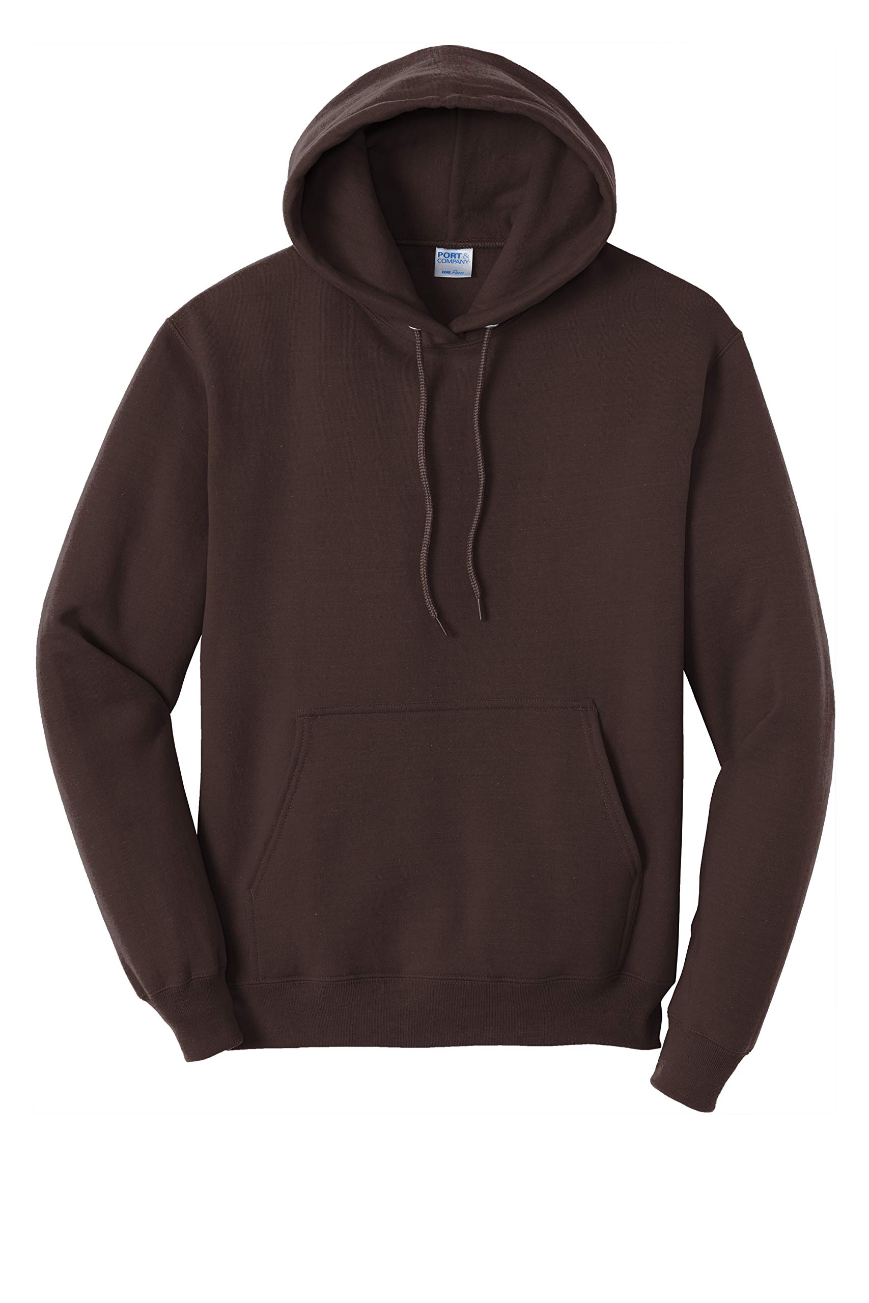 INK STITCH Core Fleece Pullover Hooded Sweatshirt for Men & Women | Soft Warm Fleece Hoodie in Chocolate Brown | Size M | Perfect for Winter Outdoor Activities & Casual Wear