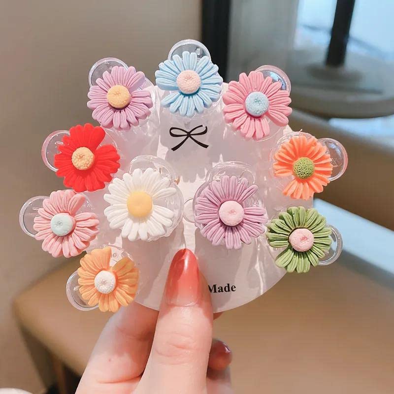 20 Pcs Transparent Cartoon Fruit Hair Clips for Girls - Colorful Barrettes, Hair Pins & Claw Clips | Kids Hair Accessories for School, Parties & Daily Styling