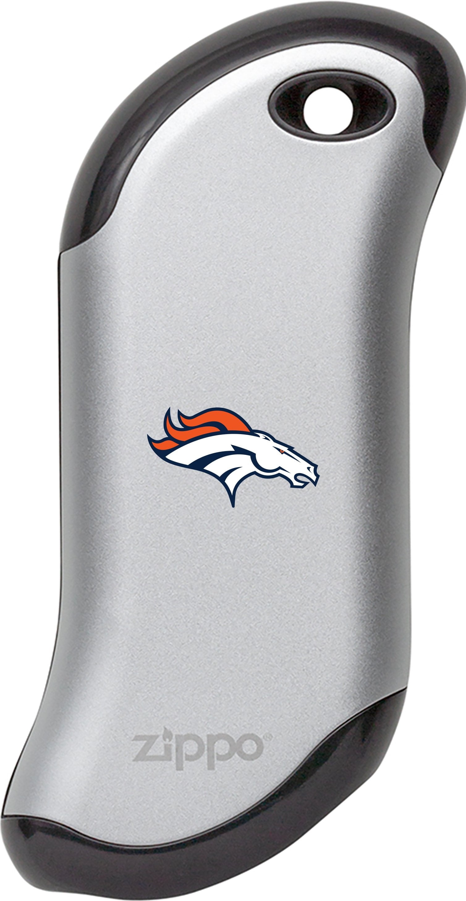 NFL Denver Broncos Rechargeable Hand Warmer - HeatBank® 9s Portable Heating for Cold Weather | Perfect for Football Games, Skiing & Winter Outdoor Activities