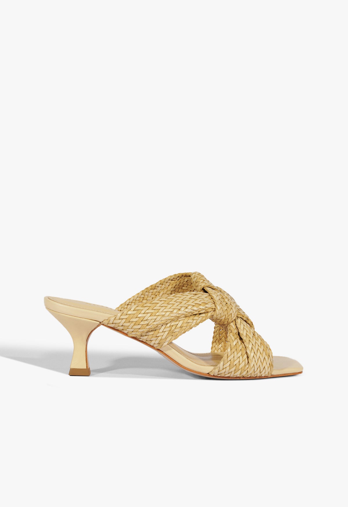 Kali Raffia Sandals Women's Size 25 Mid Heel (S2227200010001) - Perfect for Beach, Vacation, and Summer Outfits