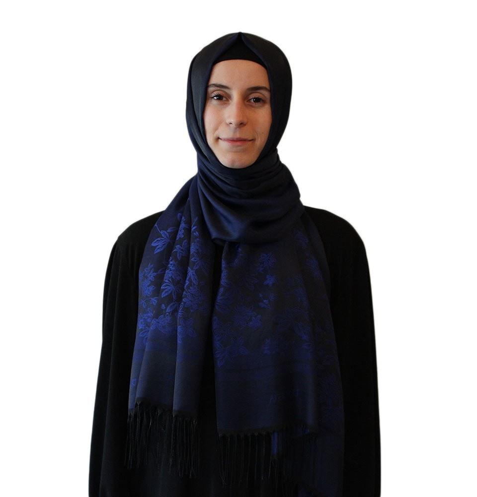 Aker Reversible Floral Jacquard Shawl Wrap - Elegant Lightweight Scarf for Women, 1013BRL 921 - Perfect for Weddings, Parties, and Evening Outfits
