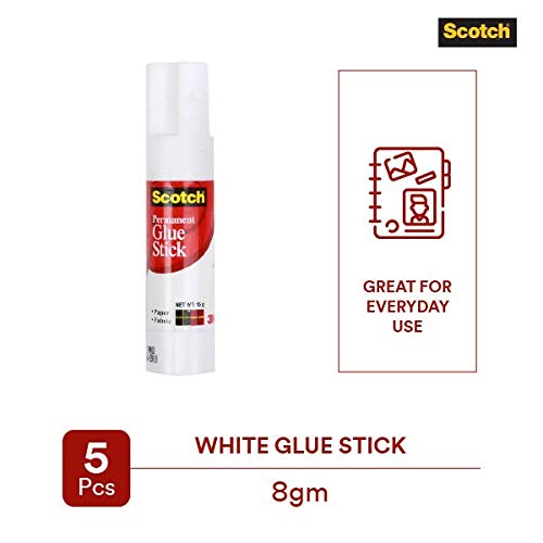 3M Scotch Magic Tape Refill - 2 Pack | Scotch White Glue Stick - 5 Pack | Office Supplies for School, Home & Crafting Projects