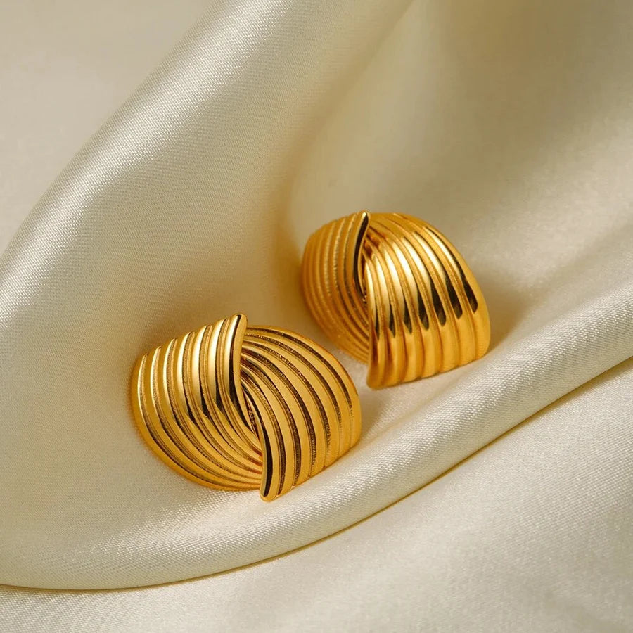 Parisienne Gold Earrings for Women - Elegant French-Inspired Jewelry for Parties, Weddings & Everyday Wear