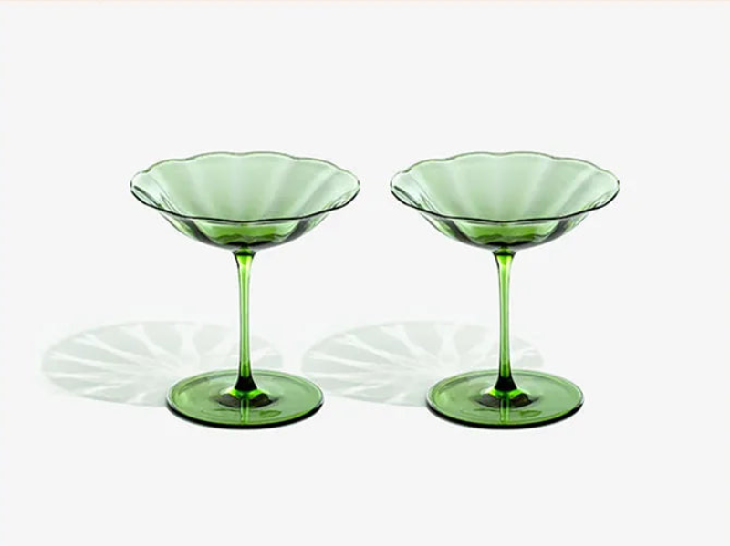 Premium Olive Grove Wine Glass Set - Elegant Stemware for Red, White & Sparkling Wine - Perfect for Dinner Parties, Weddings & Home Entertaining