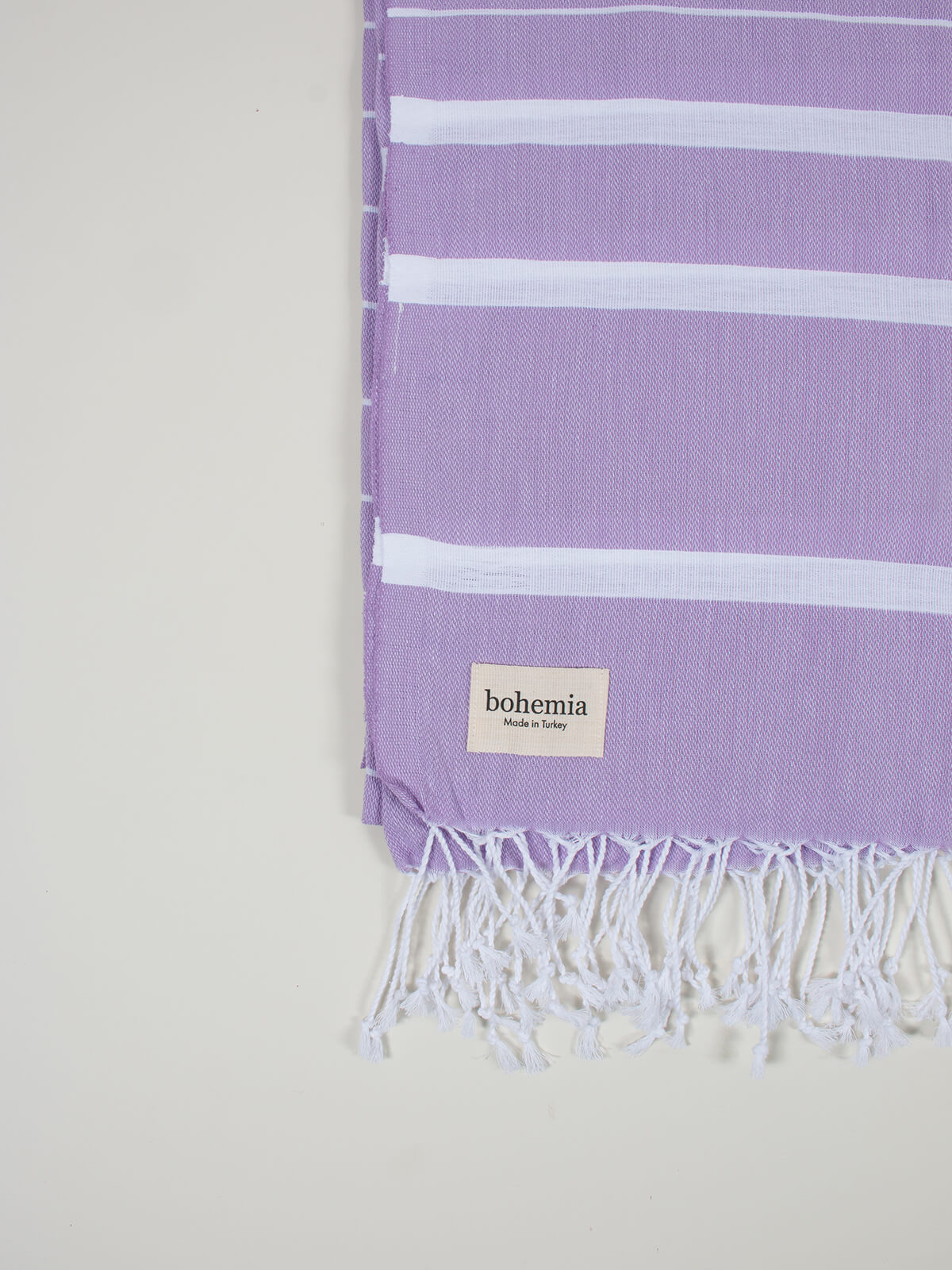 Ibiza Summer Hammam Towel - Soft & Absorbent Turkish Cotton Beach Towel for Pool, Yoga & Travel - Lightweight & Quick-Drying in Lilac