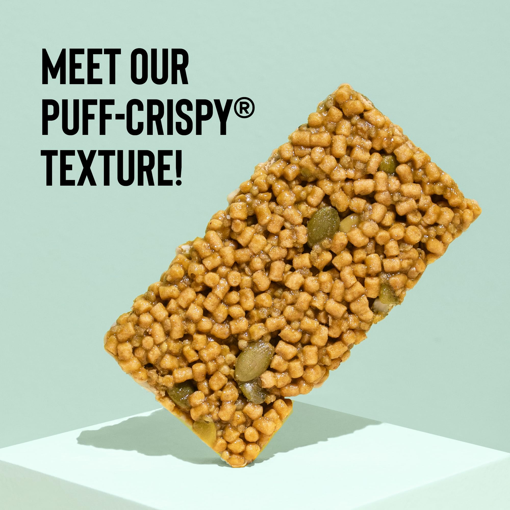 Mezcla Puff-Crispy Protein Bar - Matcha Vanilla Flavor | Vegan, Gluten Free, Plant-Based Protein Snack | Perfect for Workouts, Hiking & Healthy On-The-Go Energy
