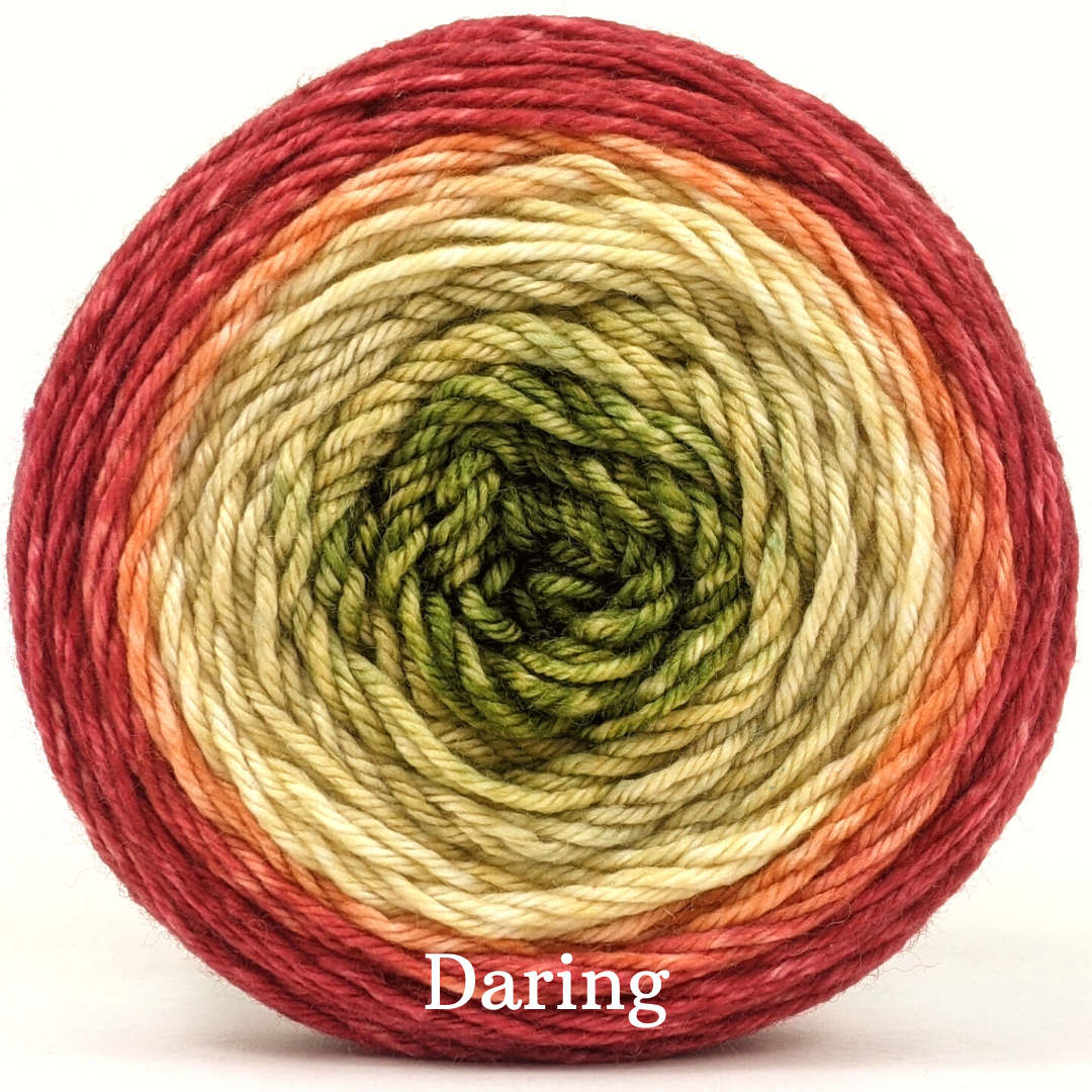 Knitcircus Yarns Spice Spice Baby Gradient Yarn - Ready to Ship | Premium Hand-Dyed Knitting & Crochet Yarn for Sweaters, Scarves & DIY Crafts
