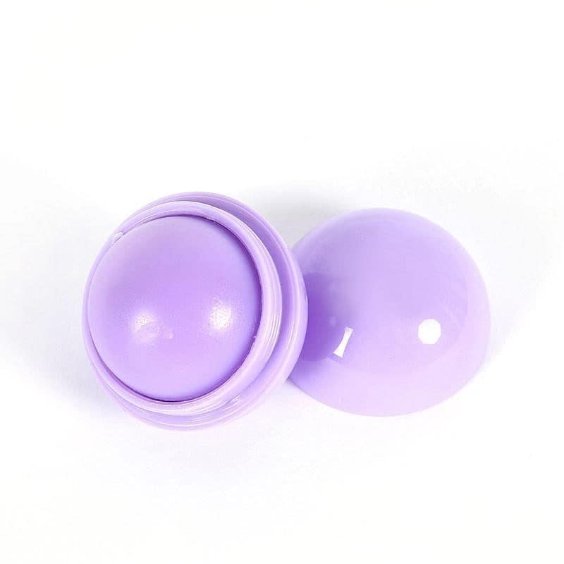 LOCANS Fashion Cute Ball Shaped Lip Balm - Deep Moisturizing & Long Lasting Fruit Flavor Lip Care for Dry Lips - Pack of 2 (Perfect for Daily Use, Travel & Gifts)