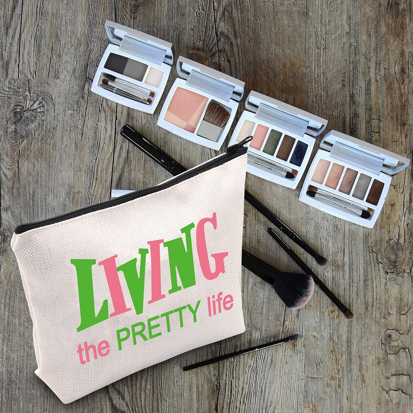 LEVLO Sorority Bags - Stylish Makeup Bags for Women & Girls | Perfect Gift for College Students, Bridesmaids & Sorority Sisters | Great for Travel, Cosmetics & Everyday Use