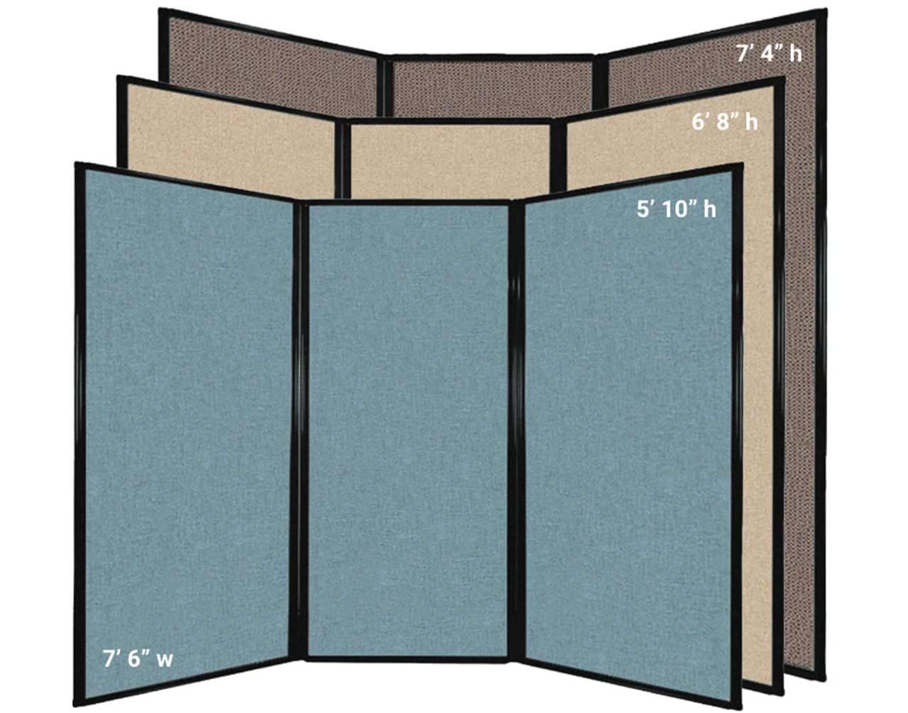 Versare Privacy Screen Folding Panel - Durable Wall Partition & Lightweight Portable Room Divider | 7'6
