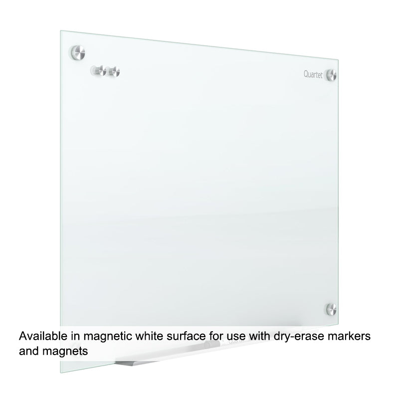 Magnetic Dry Erase Glass Whiteboard - 12x18 Inch Wall Mounted Glass Board for Office, Classroom & Home Use - Perfect for Meetings, Notes & Schedules