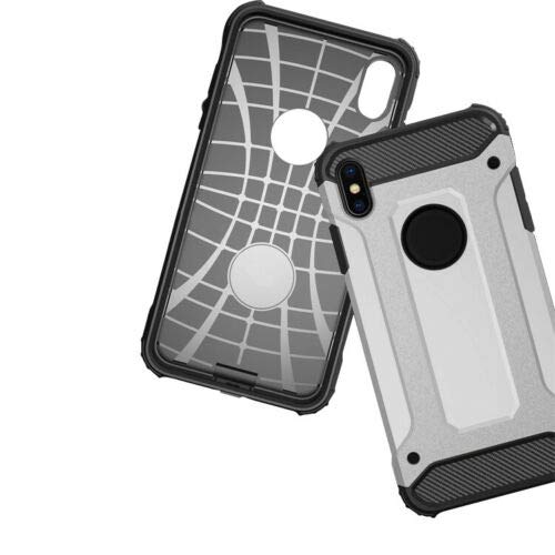 SuperGuardZ Heavy Duty Slim Shockproof Protective Case for iPhone Xs/iPhone X - Armor Cover [Silver] | Perfect for Outdoor Activities, Travel & Everyday Protection