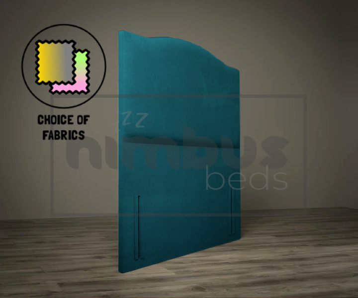 Modern Floor Standing Curve Headboard - Elegant Upholstered Bed Frame for Master Bedroom & Guest Room Decor