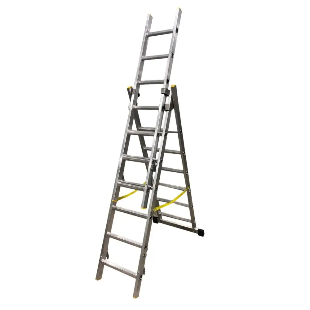 Best Combination Ladder - 3-in-1 Multi-Position Aluminum Ladder for Home & Construction - Perfect for Painting, Roofing & DIY Projects