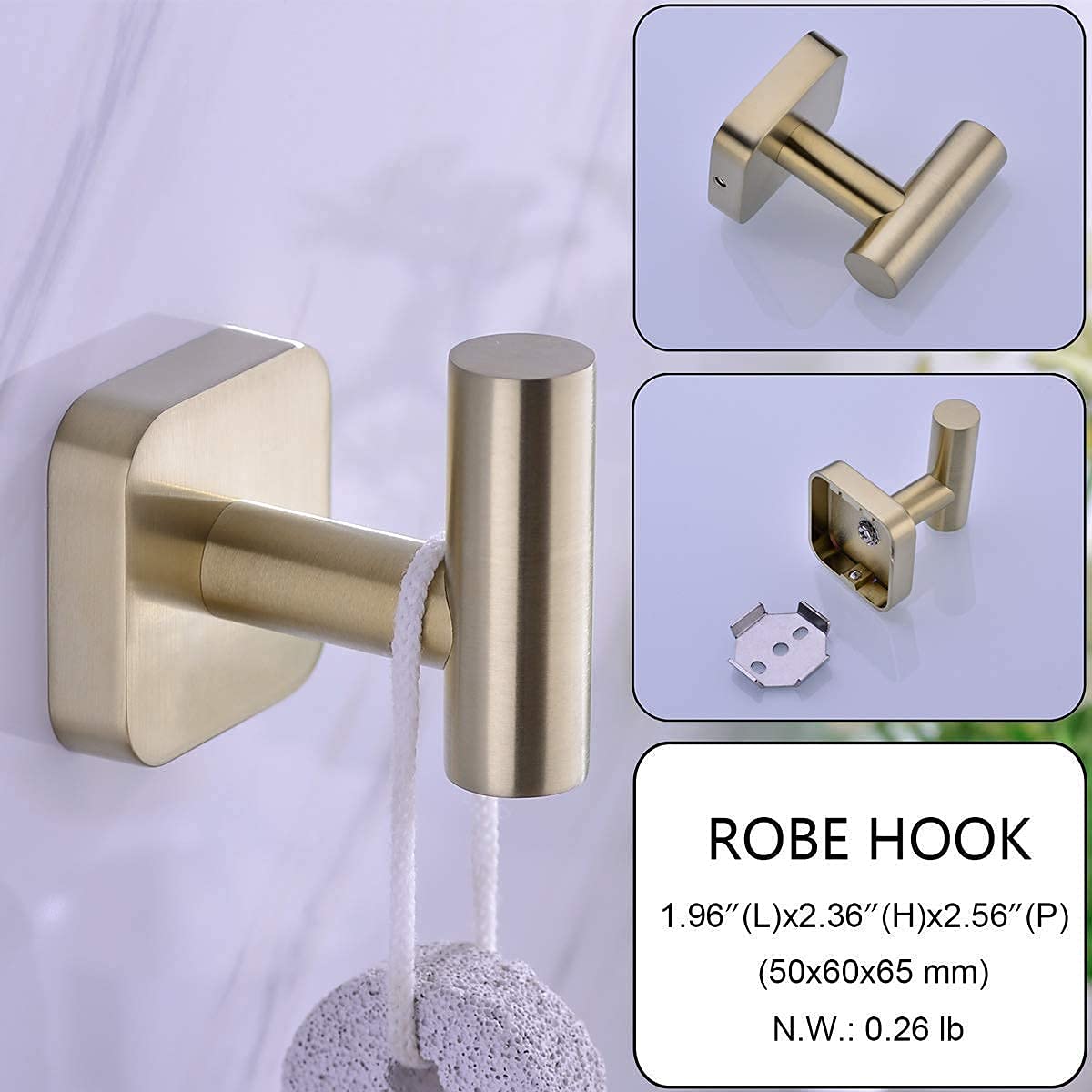 Brushed Gold Bathroom Faucet Set - 2 Handle 8