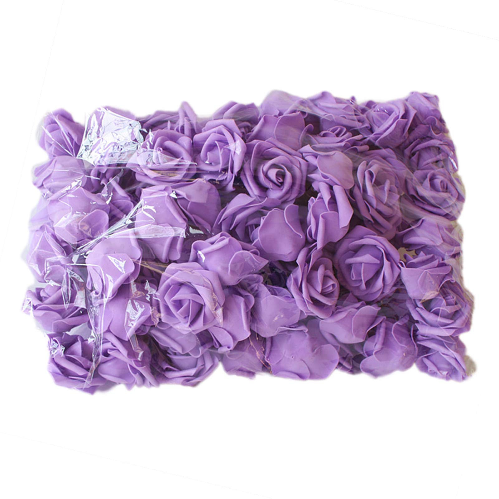 100Pcs Grey990 Artificial PE Foam Roses - Realistic Solid Color Wedding Flowers for Centerpieces, Bridal Bouquets, Party Decorations & Home Decoration