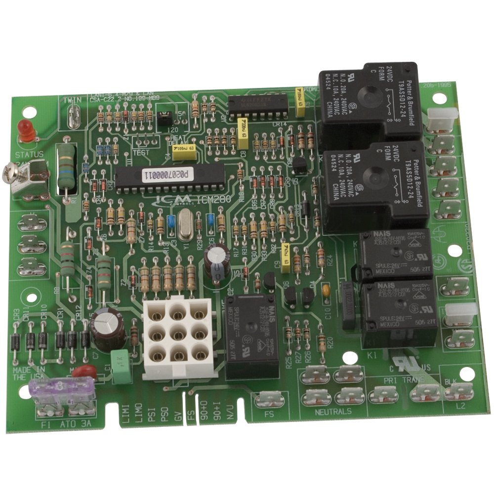 ICM Controls ICM280 Furnace Control Replacement Board - Compatible with Goodman B18099-xx Series & Other OEM Models | Durable Multicolor HVAC Part for Home Heating System Maintenance & Repair