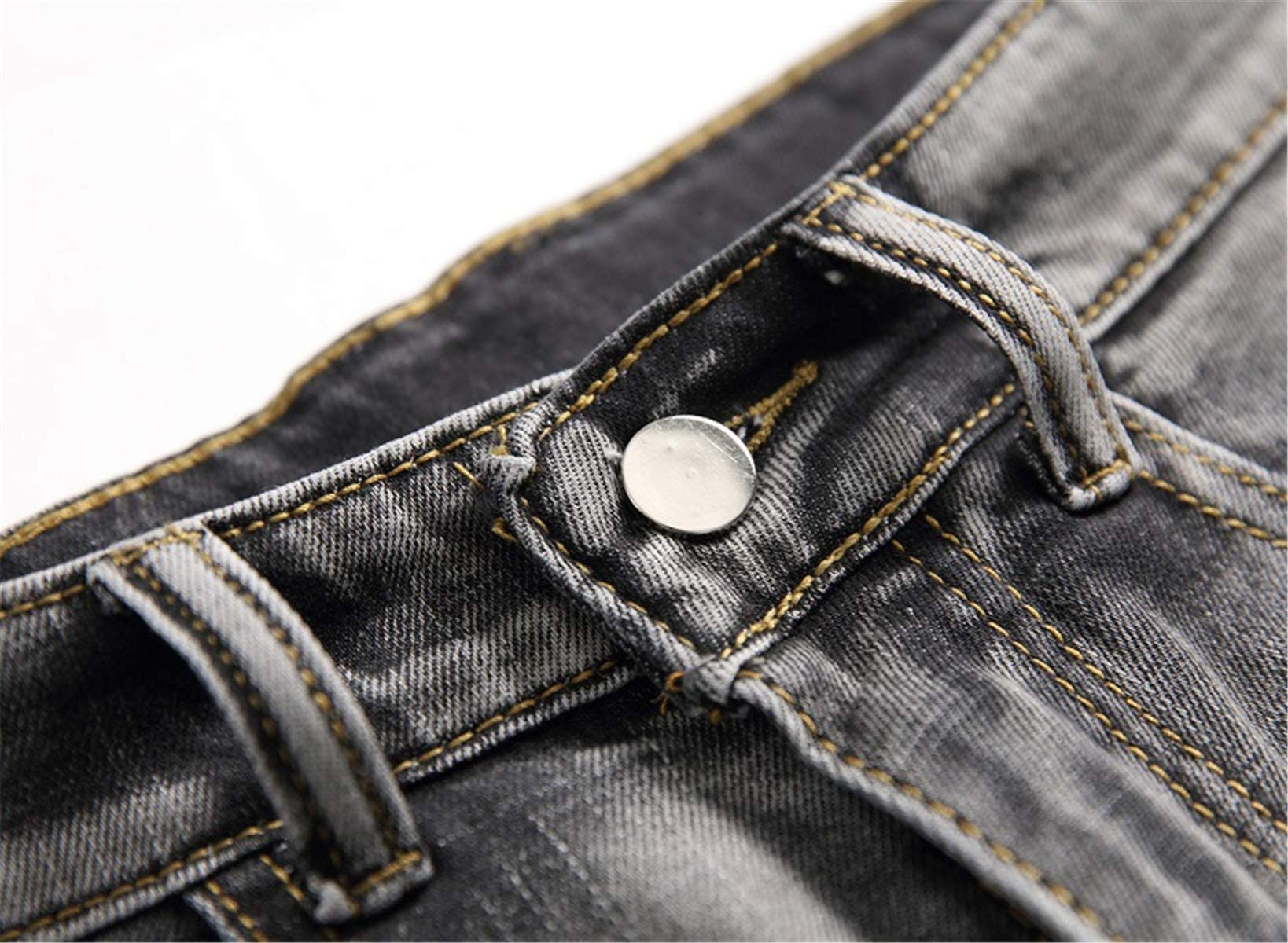 **Betusline Men's Distressed Ripped Denim Shorts - Classic Straight Fit Casual Jean Shorts for Summer | Perfect for Beach, Travel & Streetwear**