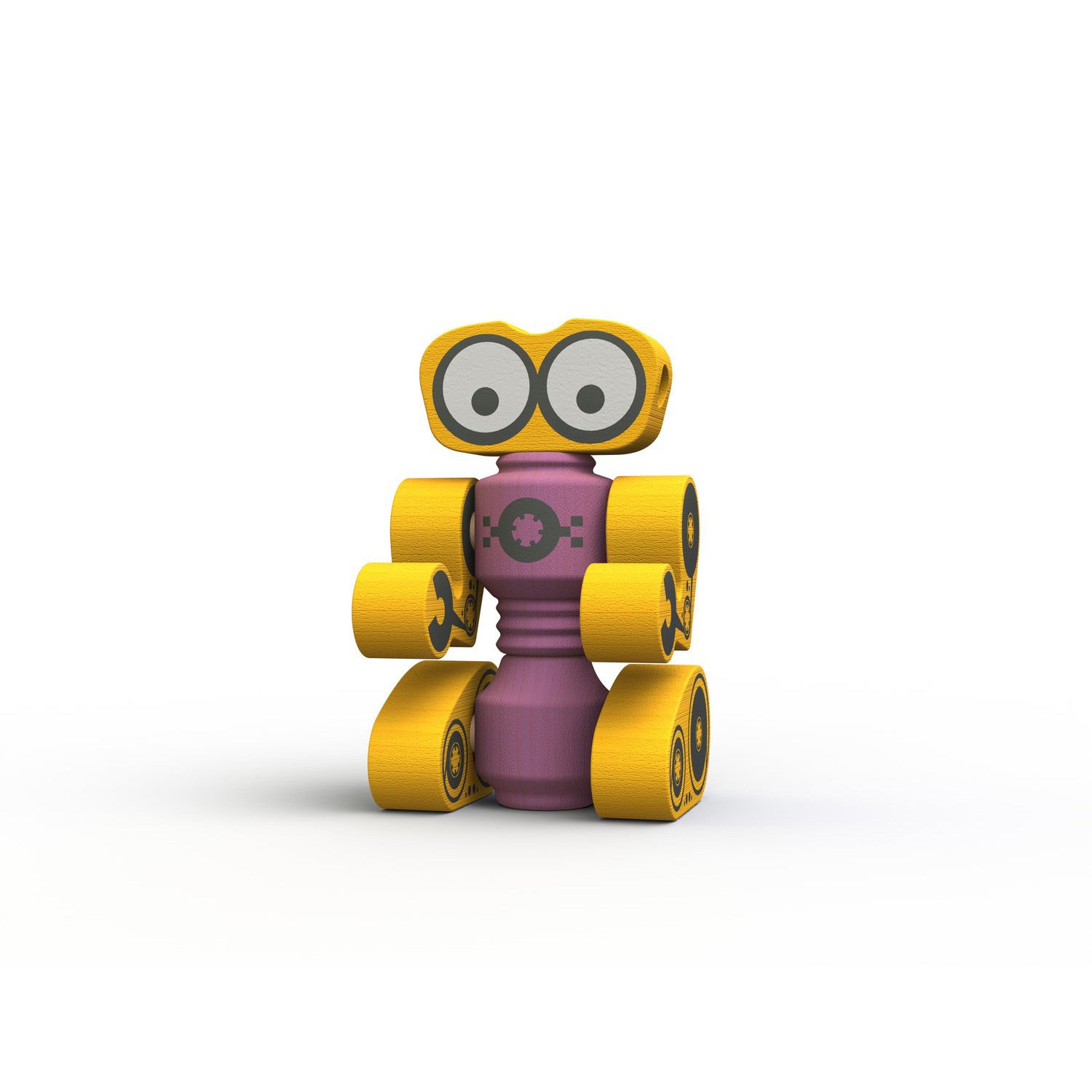 BeginAgain Tinker Totter Robots - Wooden Balancing Toy for Kids Ages 3+, STEM Learning Educational Game for Toddlers - Perfect for Birthday Gifts & Classroom Activities