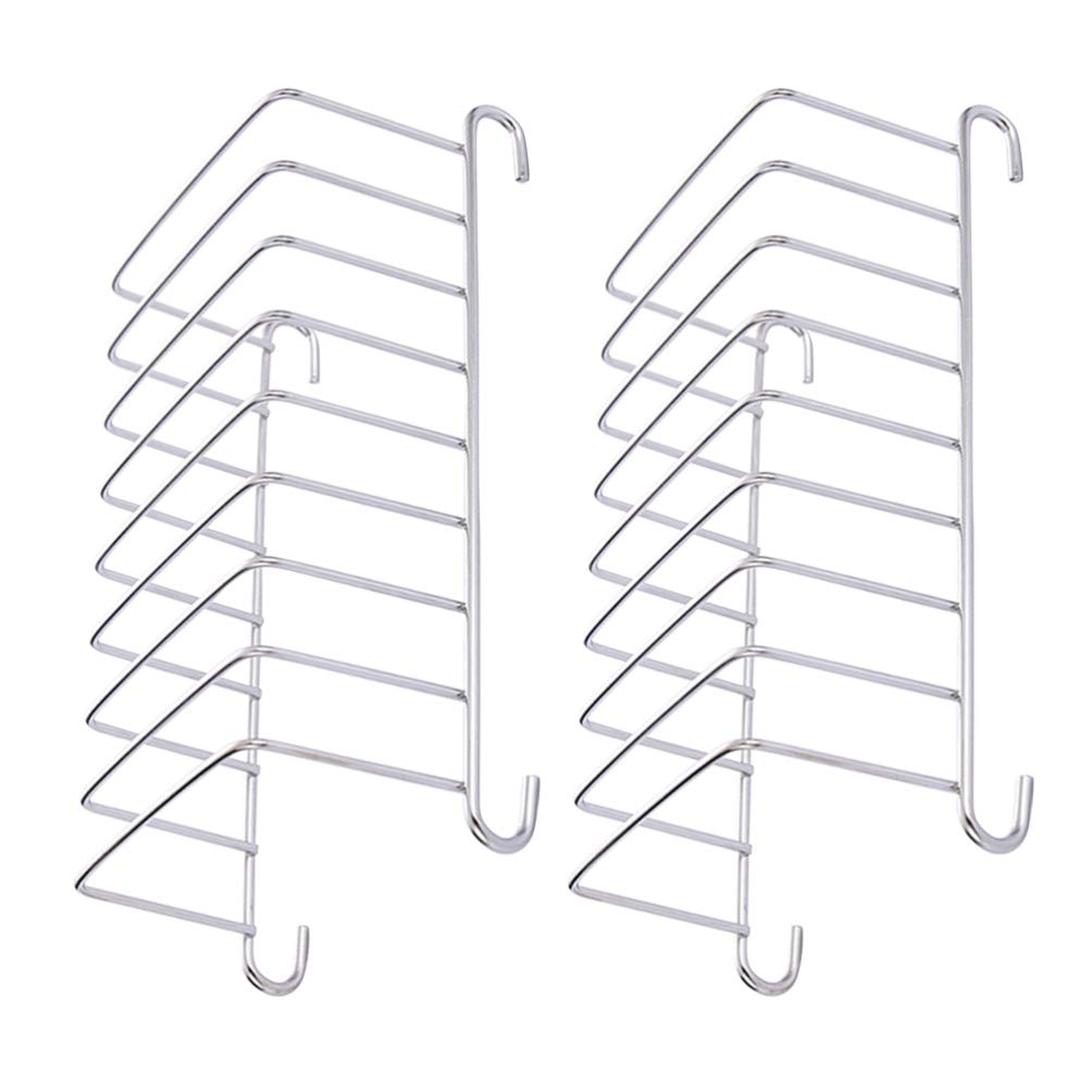 Yardwe 2-Piece Stainless Steel Toast Bread Rack Holder - 8 Slice Capacity, Cooling Grid for Air Fryer & Countertop - Perfect for Toasting, Baking, and Serving Bread