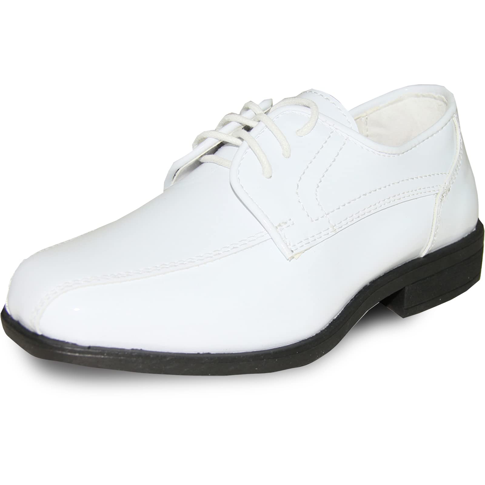 Boys' Dress Shoes JY02KID - Classic Tuxedo Oxford Shoes for Wedding, Prom & Formal Events | Comfortable Double Runner Design for School, Church & Special Occasions