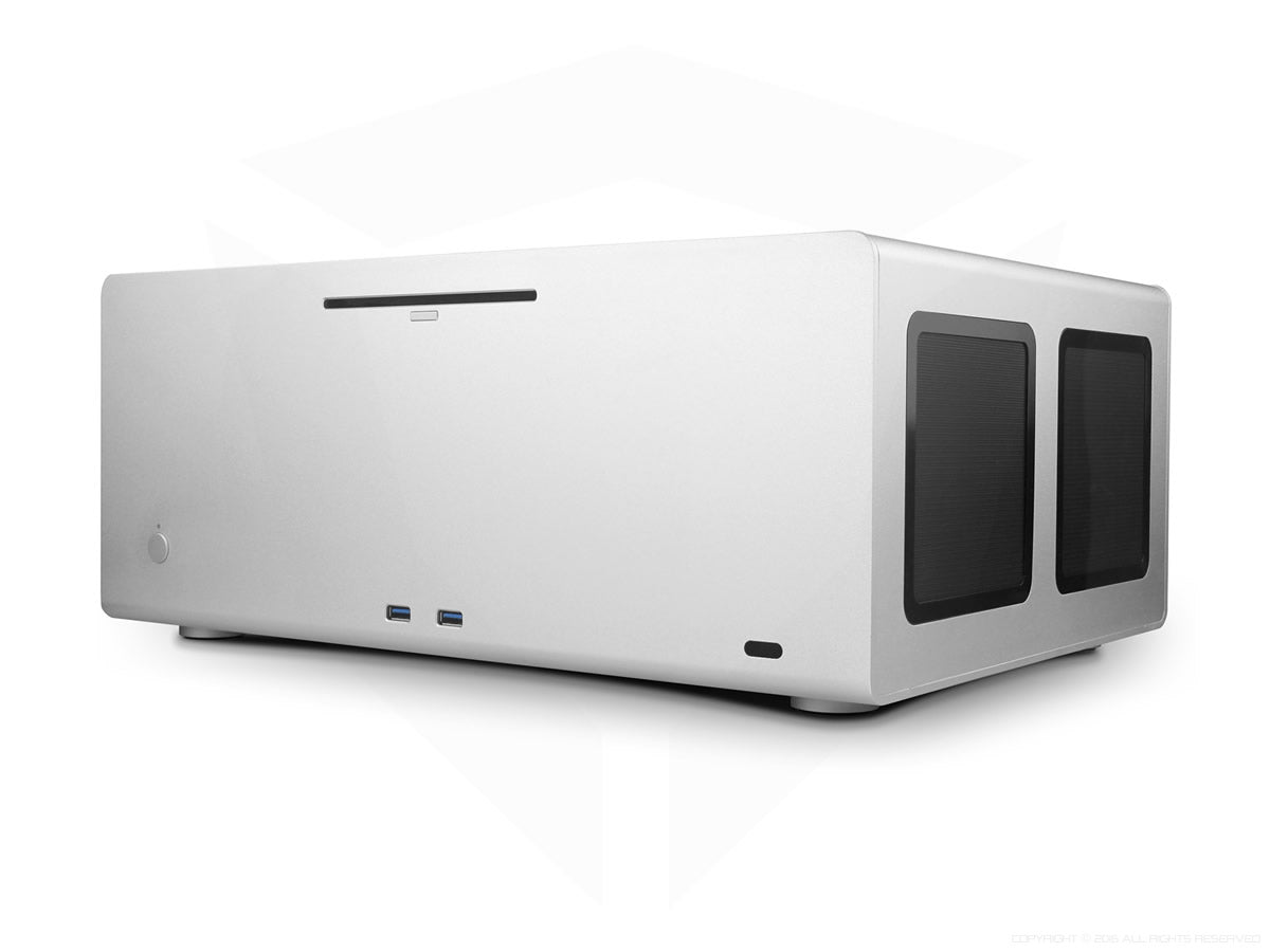 Streacom F12C Alpha Extruded Aluminum Mini-ITX PC Case - Compact & Durable Chassis for Home Theater, Gaming & Office Workstations