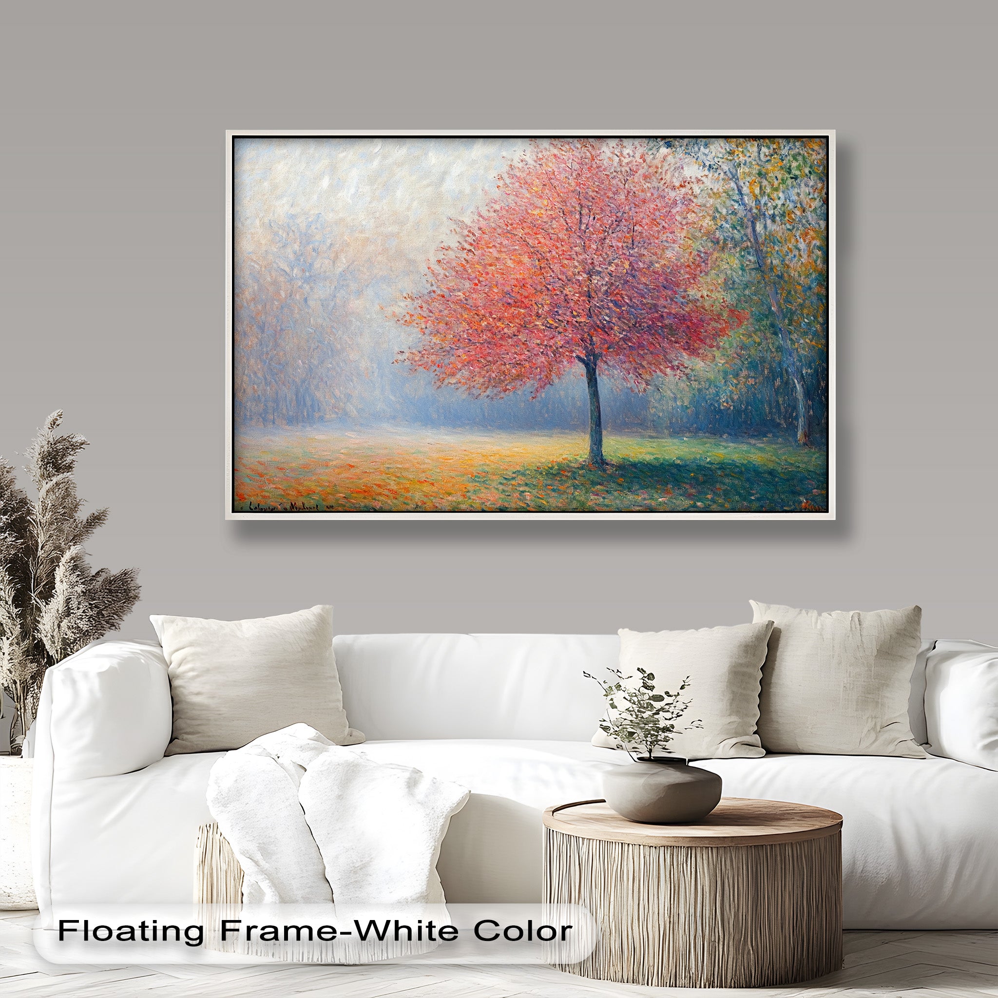 Autumn Radiance Impressionist Oil Painting - Handmade Landscape Artwork for Home Decor, Office Wall, Living Room & Gift