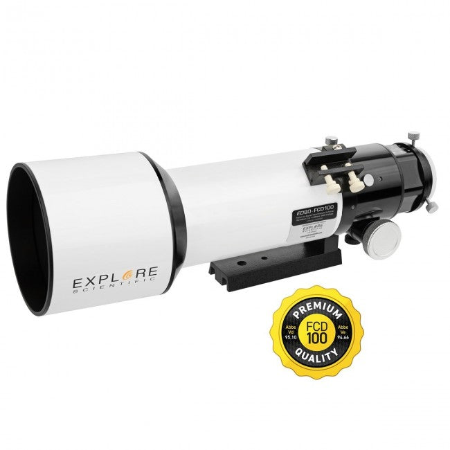 Explore Scientific ED80 FCD100 Series Air Spaced Triplet Refractor Telescope - Premium Apochromatic Lens for Astrophotography & Stargazing