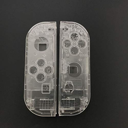 Clear Protective Housing Shell Case with Middle Frame for Nintendo Switch & Joy-Con Controllers - Durable Replacement Cover for Gaming, Travel & Home Entertainment