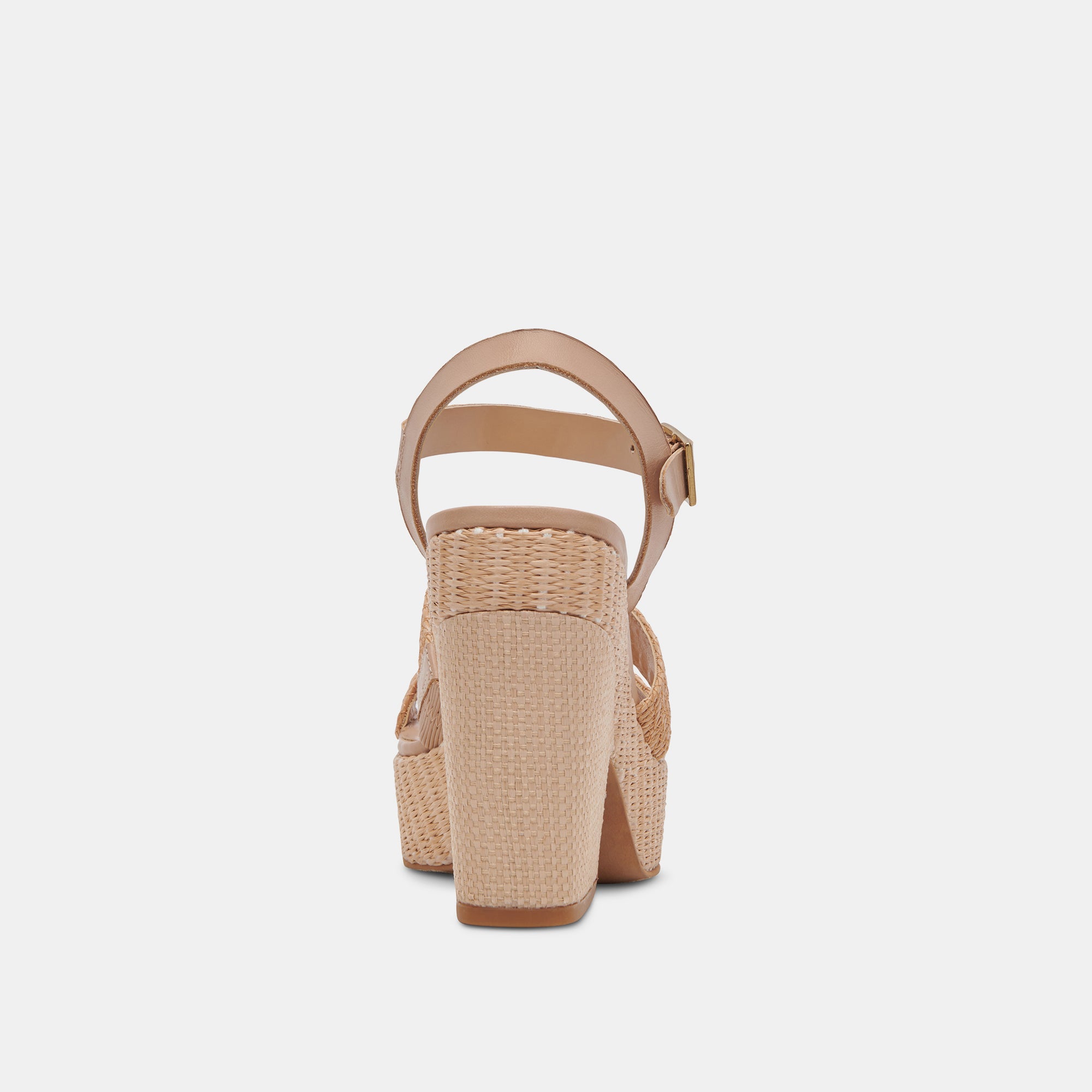 CALE HEELS LT NATURAL RAFFIA - Women's Comfortable Summer Sandals for Beach, Vacation & Casual Outfits