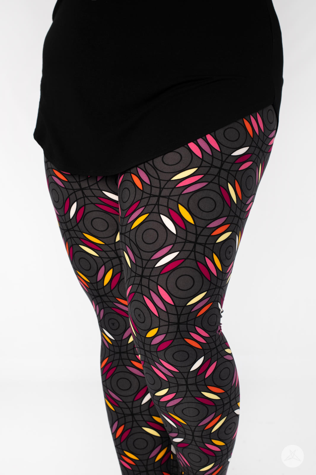Soundwaves Patterned Leggings - High Waist Yoga Pants for Women, Stretchy Workout Tights with Unique Print | Perfect for Gym, Running, Dance & Casual Wear