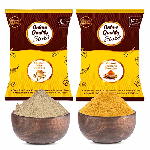 Multani Mitti and Turmeric Powder (half / half)