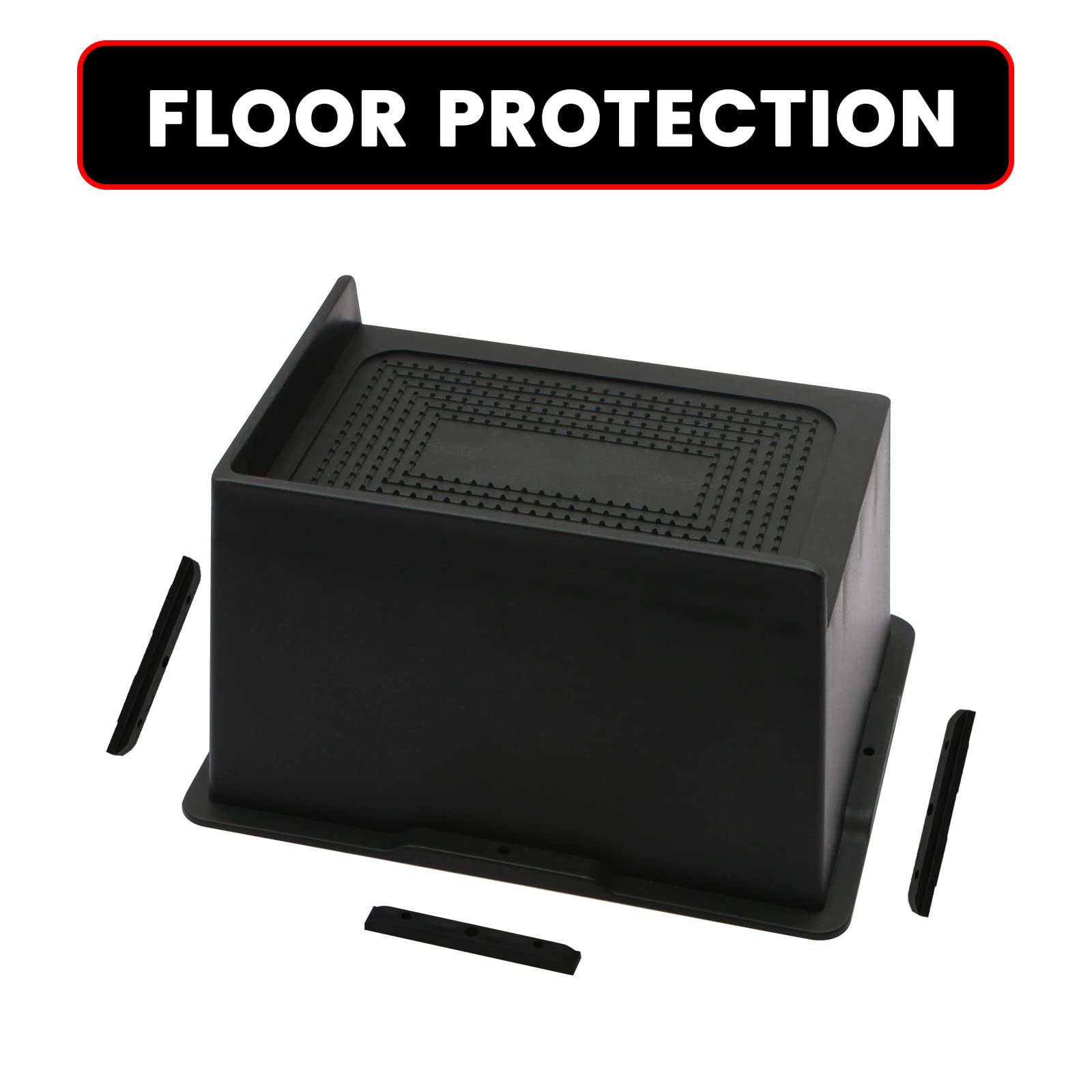 6 Inch Heavy Duty Bed Risers - Supports Up to 6000 lbs, Oversized Furniture Risers for Beds, Couches, Sofas & Chairs - 4 Pack - Perfect for Extra Storage Space & Adjusting Furniture Height