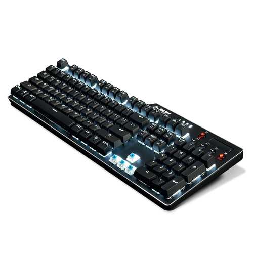 AJazz AK35i Assassin II 104-Key NKRO Wired Mechanical Gaming Keyboard with White Backlit - Perfect for PC Gaming, Typing & Office Work