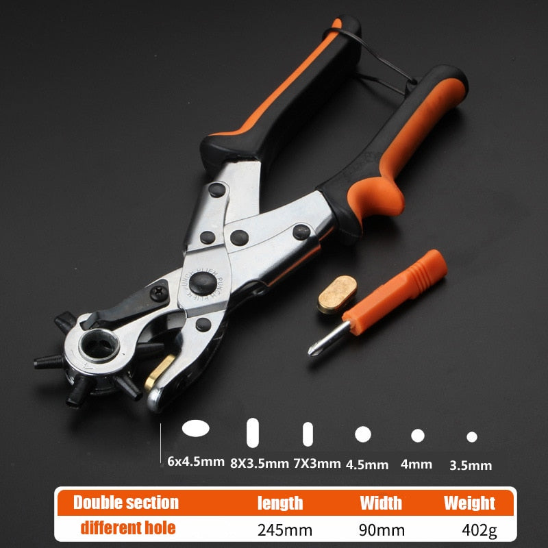 Premium Hole Puncher for Watch Bands & Belts - Heavy Duty Leather Punch Tool for Adjusting Watch Straps, Belts & Accessories - Perfect for DIY Watch Repair & Leather Crafting Projects