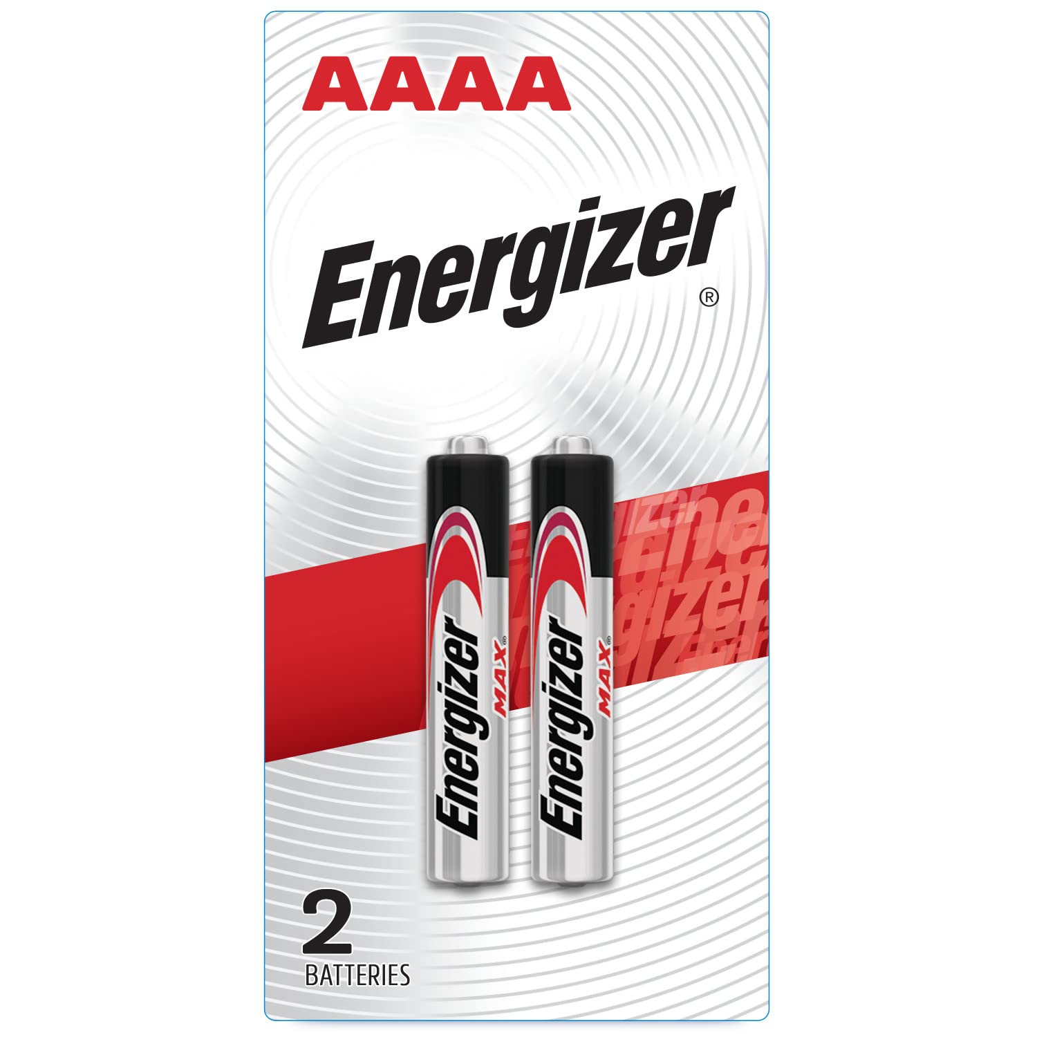 Energizer AAAA Alkaline Batteries 1.5V - 2 Pack (Total 2 Count) for Hearing Aids, Laser Pointers & Small Electronics