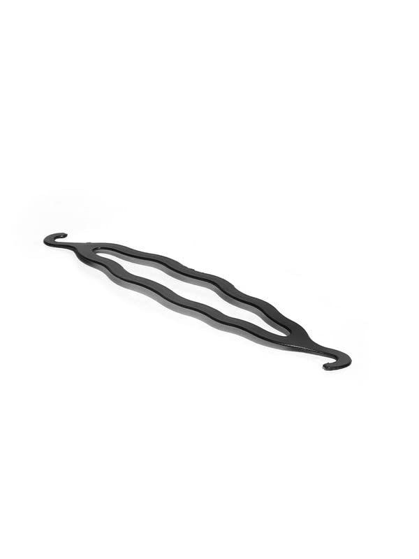 CHRONEX 3-Pack Hair Styling Clips - Medium & Small Bun Makers with Rose Hair Clips (Black) for Women's Updos, Ponytails & Everyday Hairstyles