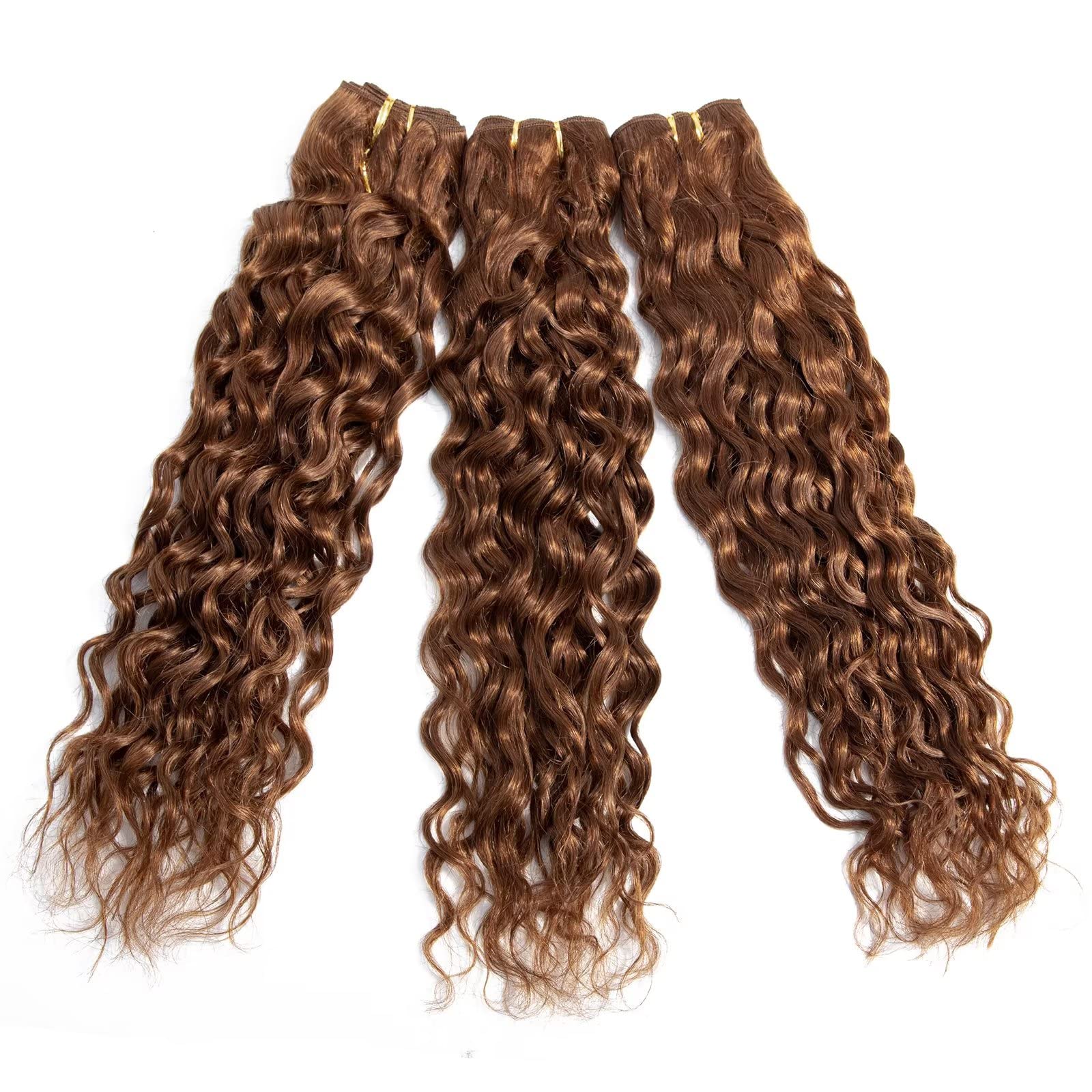 FEEL ME 8A Mink Brazilian Water Wave Human Hair Bundles - 3 Bundles 30