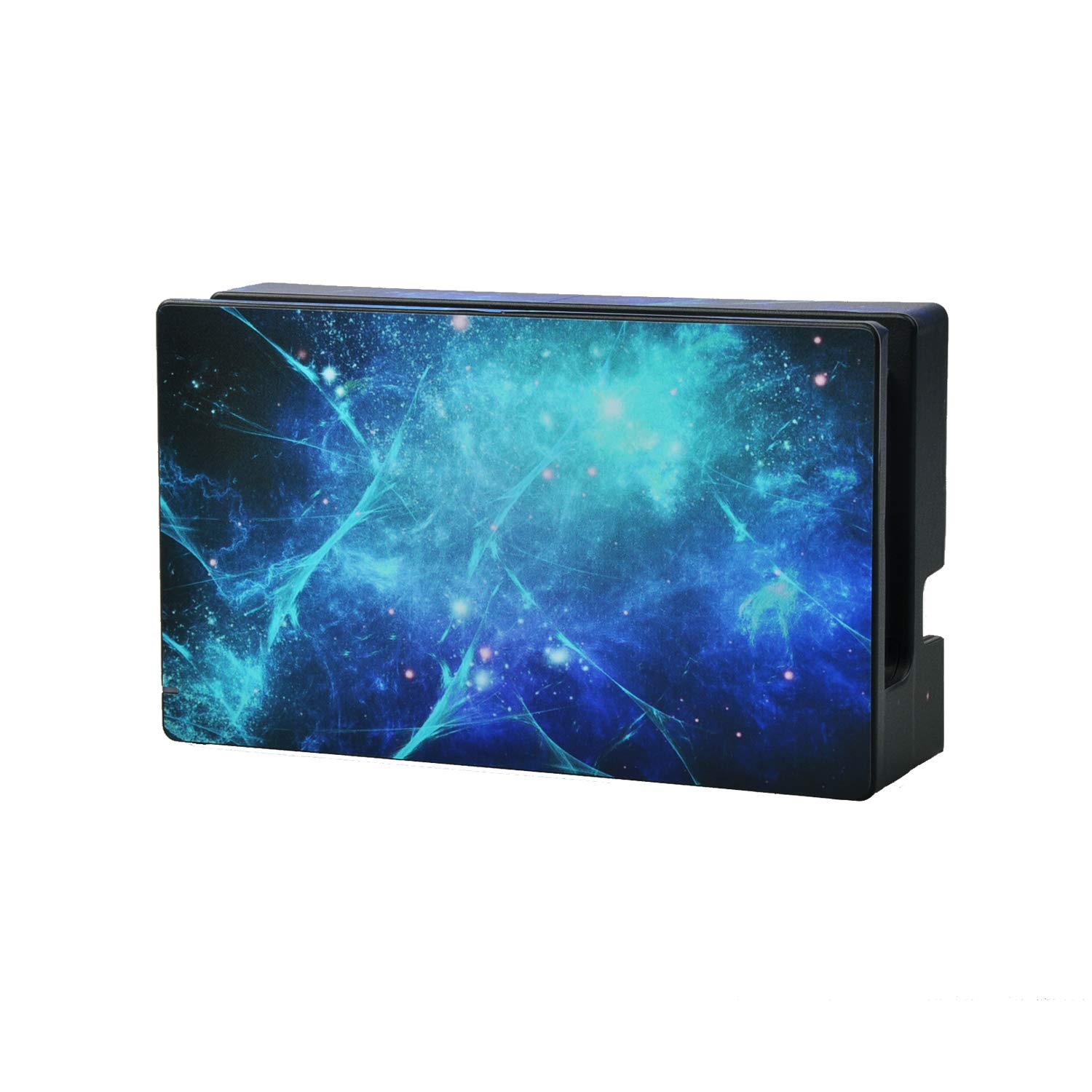 eXtremeRate Blue Galaxy Skin Sticker for Nintendo Switch Console, Joy-Con & Dock with 2 Screen Protectors - Protective Decal for Gaming Accessories | Perfect for Customizing & Protecting Your Switch Setup